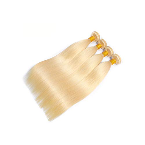 Peruvian Straight Hair 100% Human Hair Extensions 613 Color 10-28...