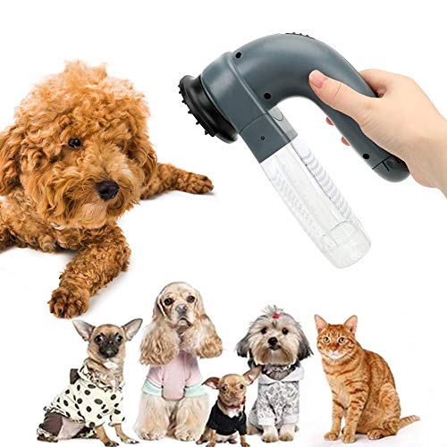 Electric Pet Hair Sucker Vacuum Grooming Brush Grooming Tool-Port...