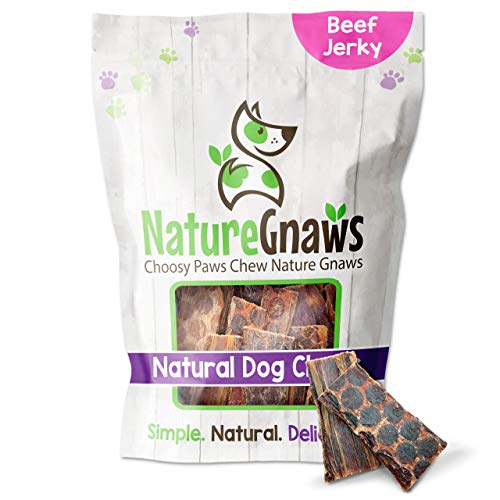Nature Gnaws Beef Jerky Bites for Small Dogs - Premium Natural Tr...