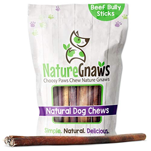 Nature Gnaws Bully Sticks for Dogs - Premium Natural Tasty Beef B...