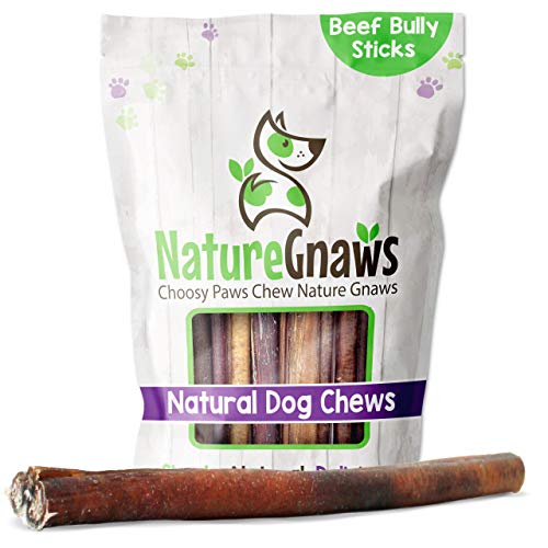 Nature Gnaws Extra Large Bully Sticks for Large Dogs - Premium Na...