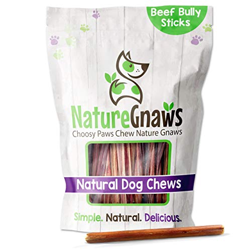 Nature Gnaws Small Bully Sticks for Dogs - Premium Natural Beef B...