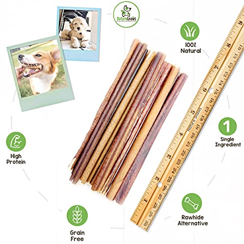 Nature Gnaws Thin Bully Sticks for Small Dogs - Premium Natural B...