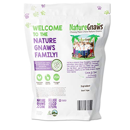 Nature Gnaws Tripe Twists for Dogs - Premium Natural Beef Sticks ...