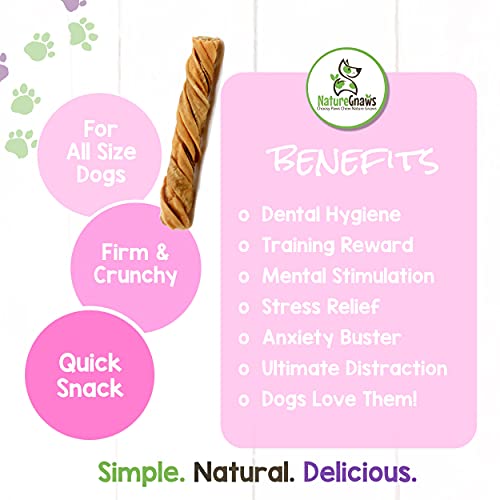 Nature Gnaws Tripe Twists for Dogs - Premium Natural Beef Sticks ...