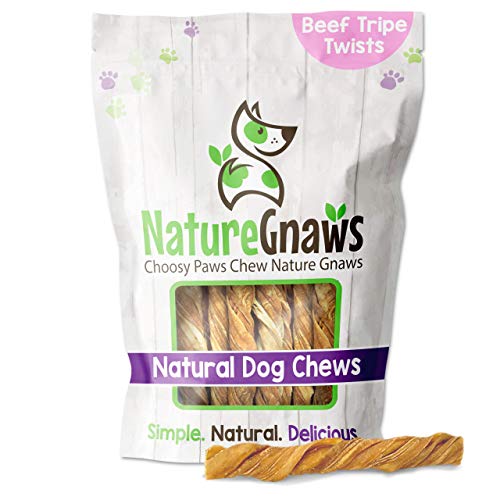 Nature Gnaws Tripe Twists for Dogs - Premium Natural Beef Sticks ...
