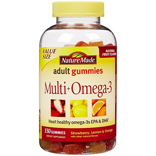 Nature Made Adult Gummies Multi + Omega Value Size-150 ct