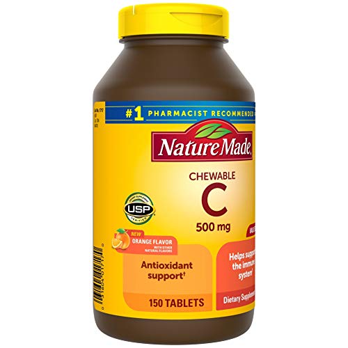 Nature Made Chewable Vitamin C 500 mg Tablets, 150 Count Value Si...