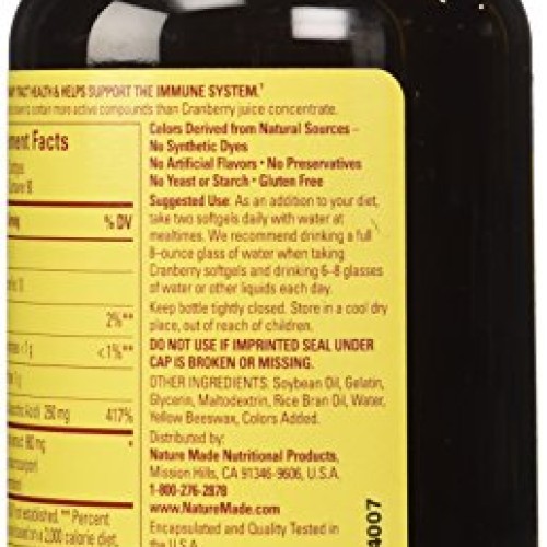 Nature Made Cranberry 450mg Extract 180 Softgels
