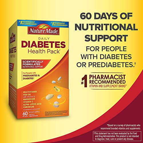 Nature Made Diabetes Health Pack Nutritional Support for Diabetes...