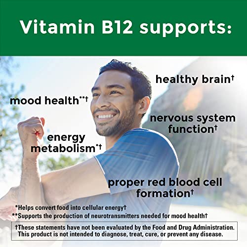 Nature Made Energy B12 1000 mcg, Dietary Supplement for Energy Me...