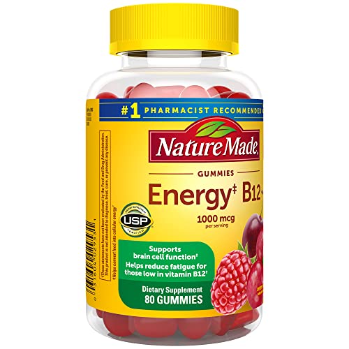 Nature Made Energy B12 1000 mcg, Dietary Supplement for Energy Me...