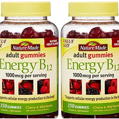 Nature Made Energy B12 Adult Gummies 1000 mcg per Serving 150 Ct ...