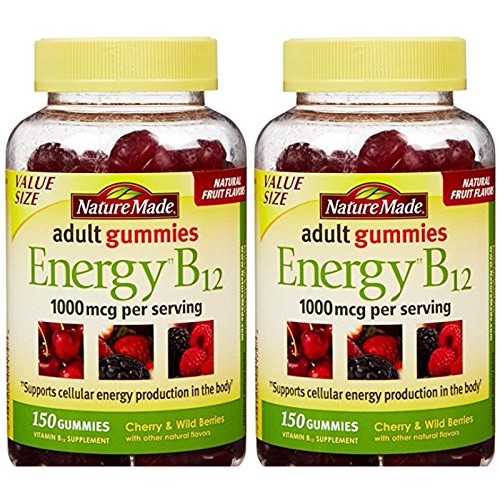 Nature Made Energy B12 Adult Gummies 1000 mcg per Serving 150 Ct ...