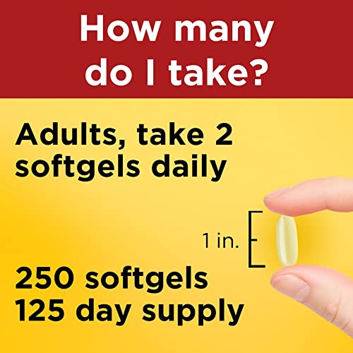 Nature Made Fish Oil 1000 mg Softgels, Omega 3 Fish Oil for Healt...