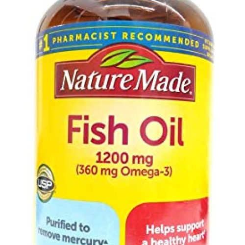 Nature Made Fish Oil 1200 Mg 360 Mg Omega-3 200 Liquid Softgels