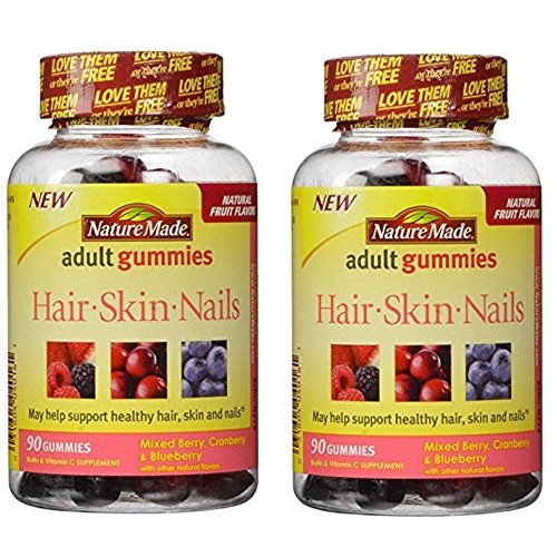 Nature Made Hair Skin And Nails Gummies, Mixed Berry Flavors - 18...