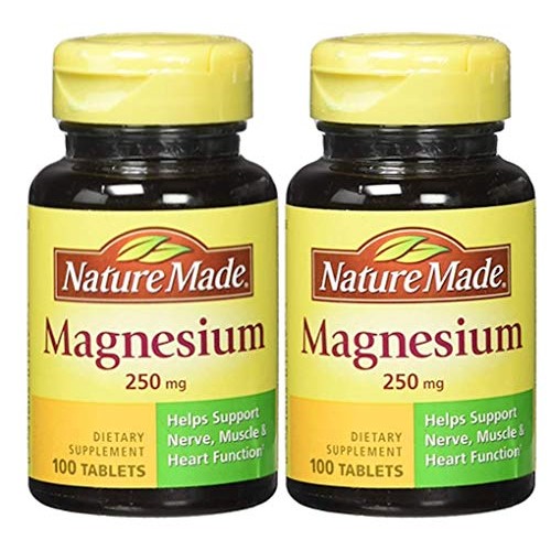 Nature Made Magnesium 250mg, 100Count twin pack