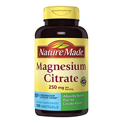Nature Made Magnesium Citrate 250 mg Dietary Supplement Netcount...