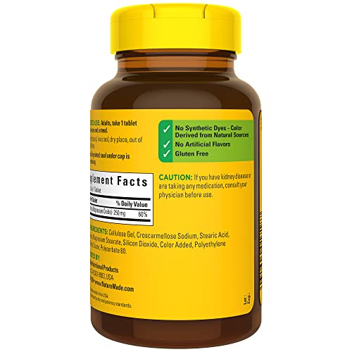 Nature Made Magnesium Oxide 250 mg, Dietary Supplement for Muscle...
