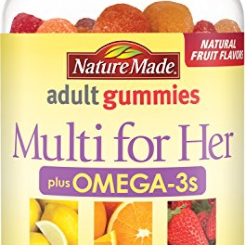 Nature Made Multi for Her Plus Omega-3 Adult Gummies, 90 Count