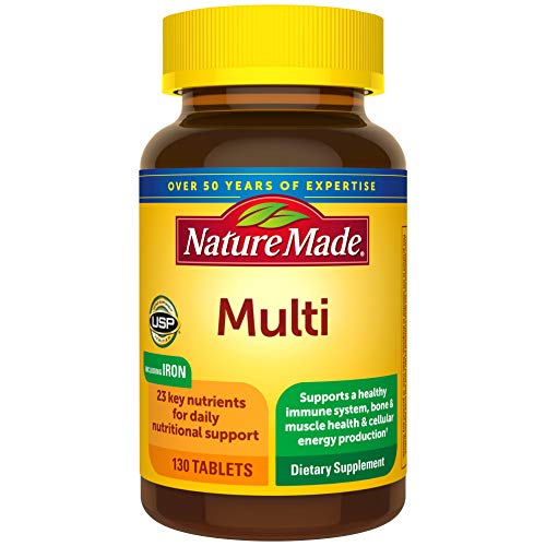 Nature Made Multivitamin Tablets with Iron, Multivitamin for Wome...