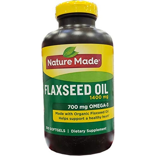Nature Made Organic Flaxseed Oil 1,400 mg - Omega-3-6-9 for Heart...
