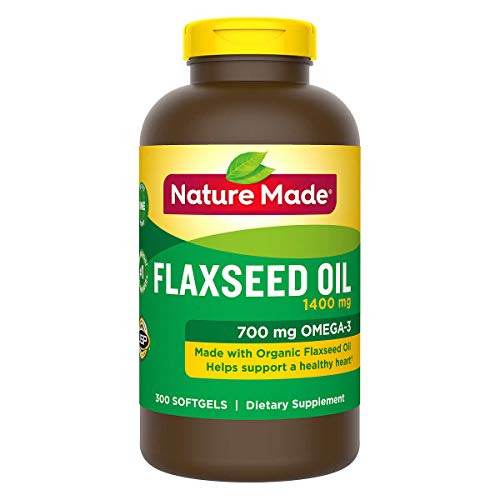 Nature Made Organic Flaxseed Oil 1,400 mg - Omega-3-6-9 for Heart...