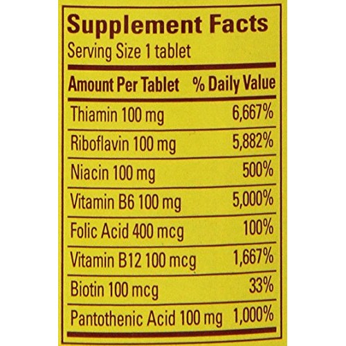 Nature Made Time-Release Balanced B-100, 60 Tablets Pack of 2