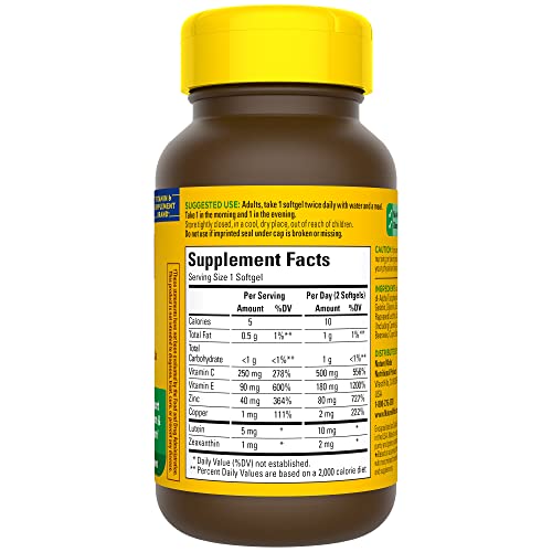 Nature Made Vision with AREDS 2 Formula, Eye Vitamins with Lutein...