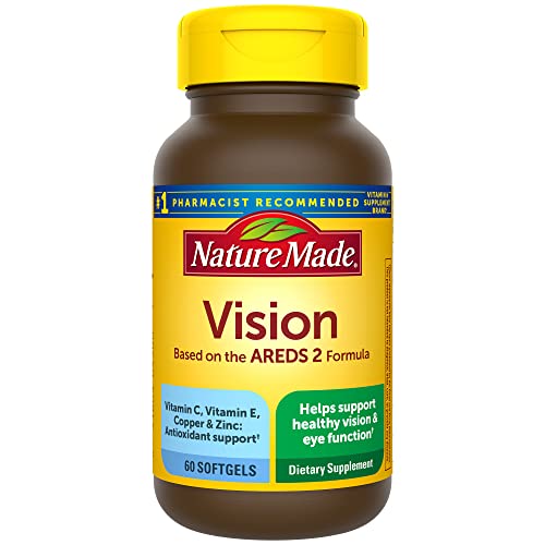 Nature Made Vision with AREDS 2 Formula, Eye Vitamins with Lutein...