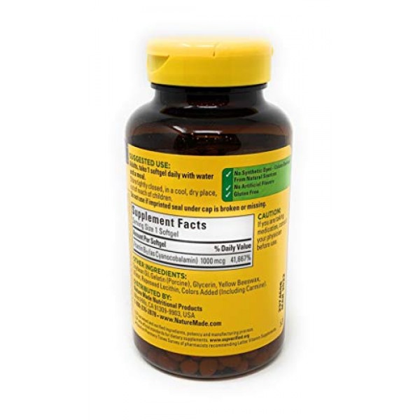 Nature Made Vitamin B12 1000 Mcg 400 Softgels By Search