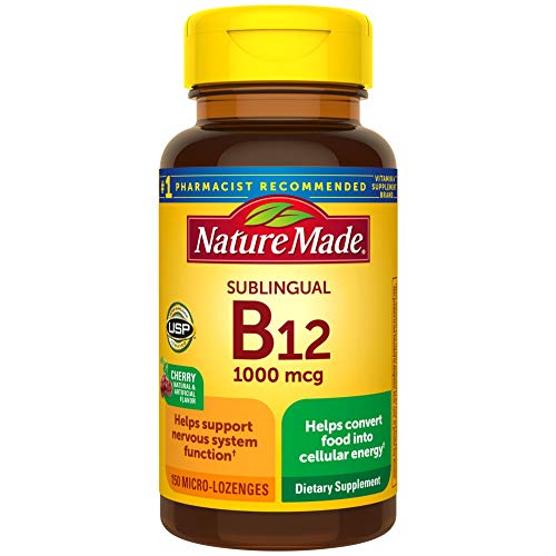 Nature Made Vitamin B12 1000 mcg, Dietary Supplement for Cellular...