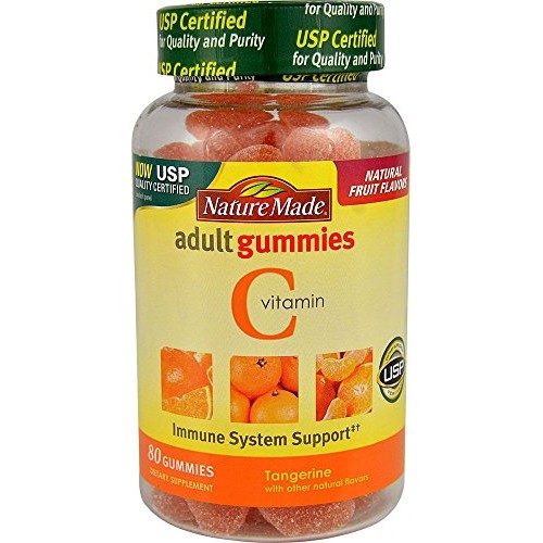 Nature Made Vitamin C Adult Gummies, Tangerine 80 ea Pack of 4