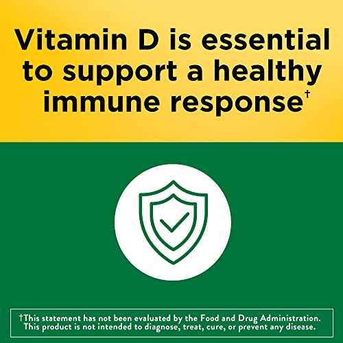 Nature Made Vitamin D3 1000 IU 25 mcg, Dietary Supplement for B...