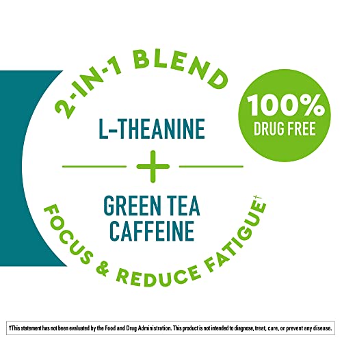 Nature Made Wellblends Clear & Focus, L-theanine, Green Tea Caffe...