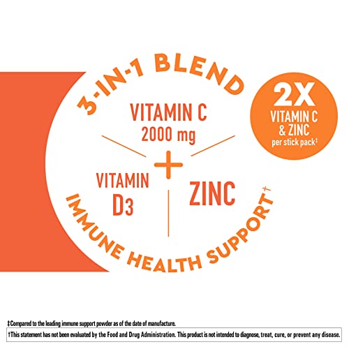 Nature Made Wellblends ImmuneMAX Fizzy Drink Mix, Vitamin C 2000m...