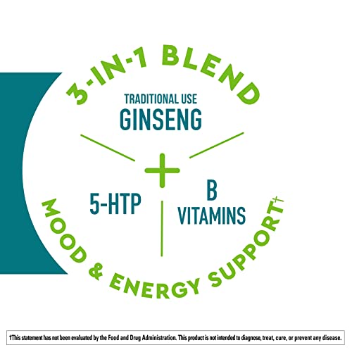 Nature Made Wellblends Positive Mood & Energy, 5HTP, Thiamin, Nia...