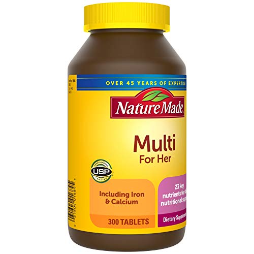 Nature Made Womens Multivitamin Tablets, 300 Count for Daily Nut...