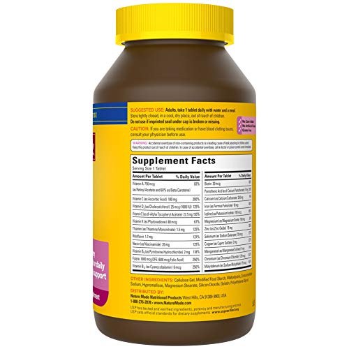 Nature Made Womens Multivitamin Tablets, 300 Count for Daily Nut...