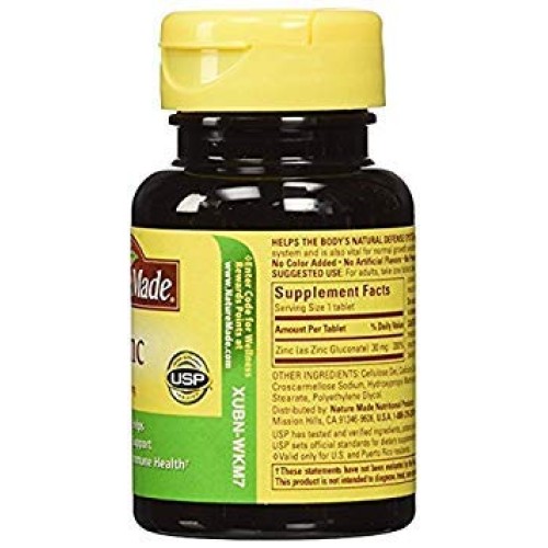 Nature Made Zinc 30 mg - 100 Tablets, Pack of 3