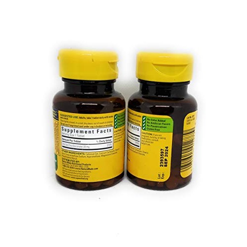 Nature Made Zinc 30 mg Tabs - 30 mg - 100 ct - 2 pk