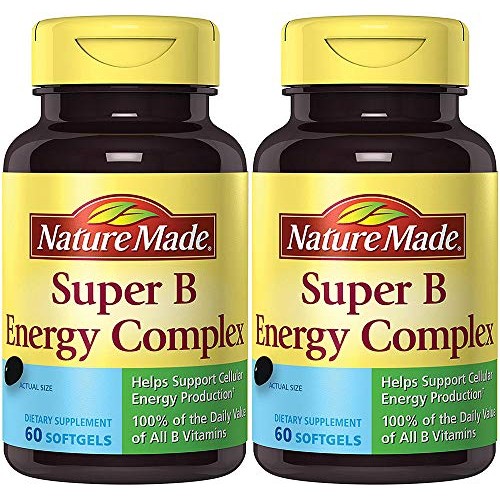 Super B Complex Full Strength, 60 Count 2 Bottles