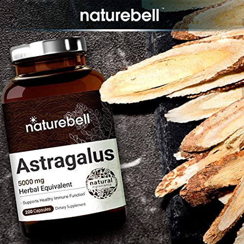 Maximum Strength Astragalus Capsules, 5000mg Herbal Equivalent, P...