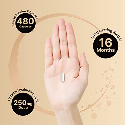 NatureBell 2 Pack Plant Based Hyaluronic Acid Supplements 250mg w...