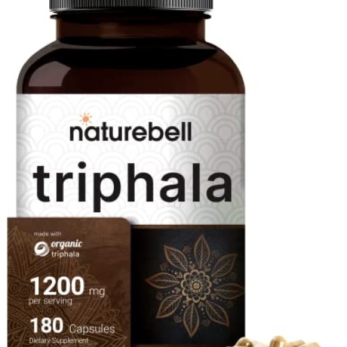NatureBell Double Strength Triphala Supplement Made with Organic...