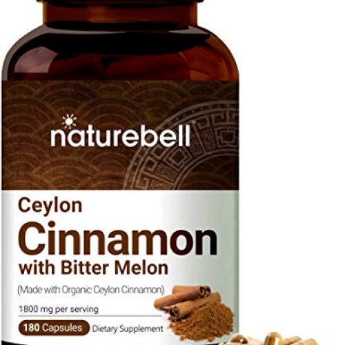 NatureBell Organic Ceylon Cinnamon Supplements, 1800mg Per Servin...