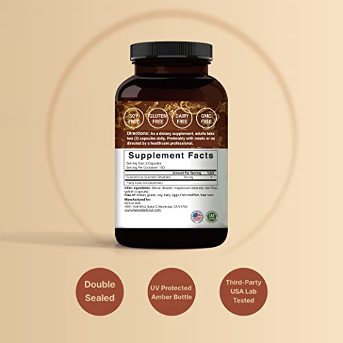 NatureBell Quercetin 500mg Per Serving | 300 Capsules, Ultra Stre...