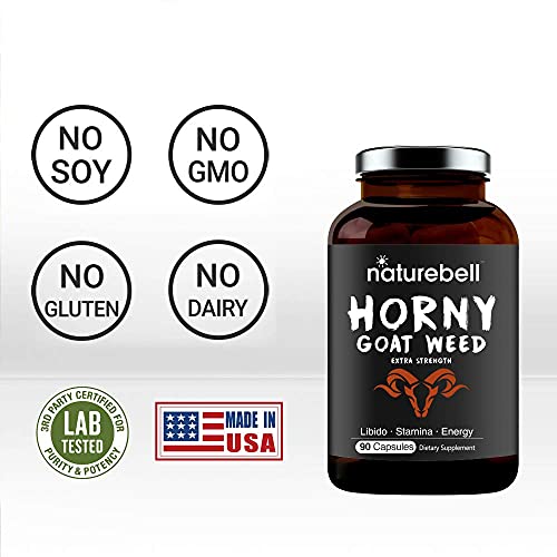 Premium Horny Goat Weed & Tongkat Ali for Women and Men, 1000mg H...