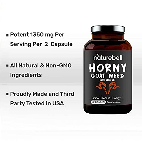 Premium Horny Goat Weed & Tongkat Ali for Women and Men, 1000mg H...